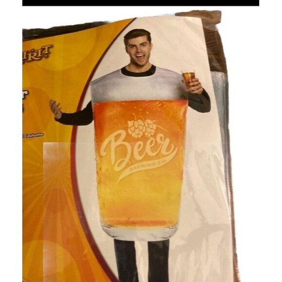 Spirit Halloween Beer Pint Glass Party Costume. Adult One Size NEW - Picture 4 of 5